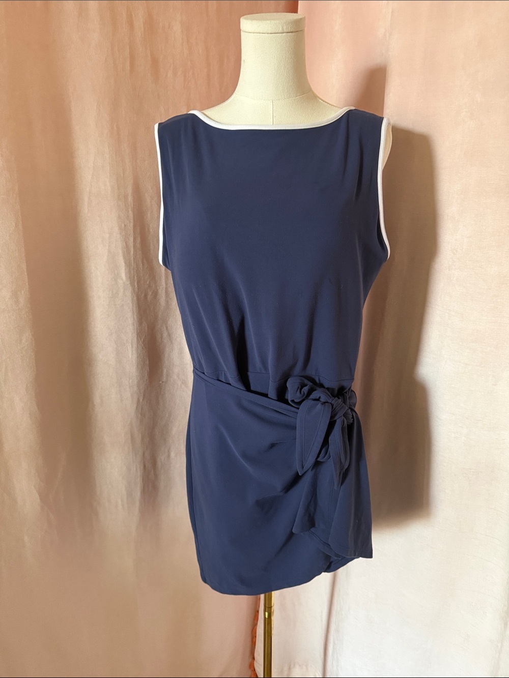 YPB by Abercrombie Navy Tie Game Dress